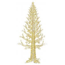 Χριστουγεννιάτικο Φωτιζόμενο Δέντρο 3D Crystal Gold με 640 LED (2,40m)